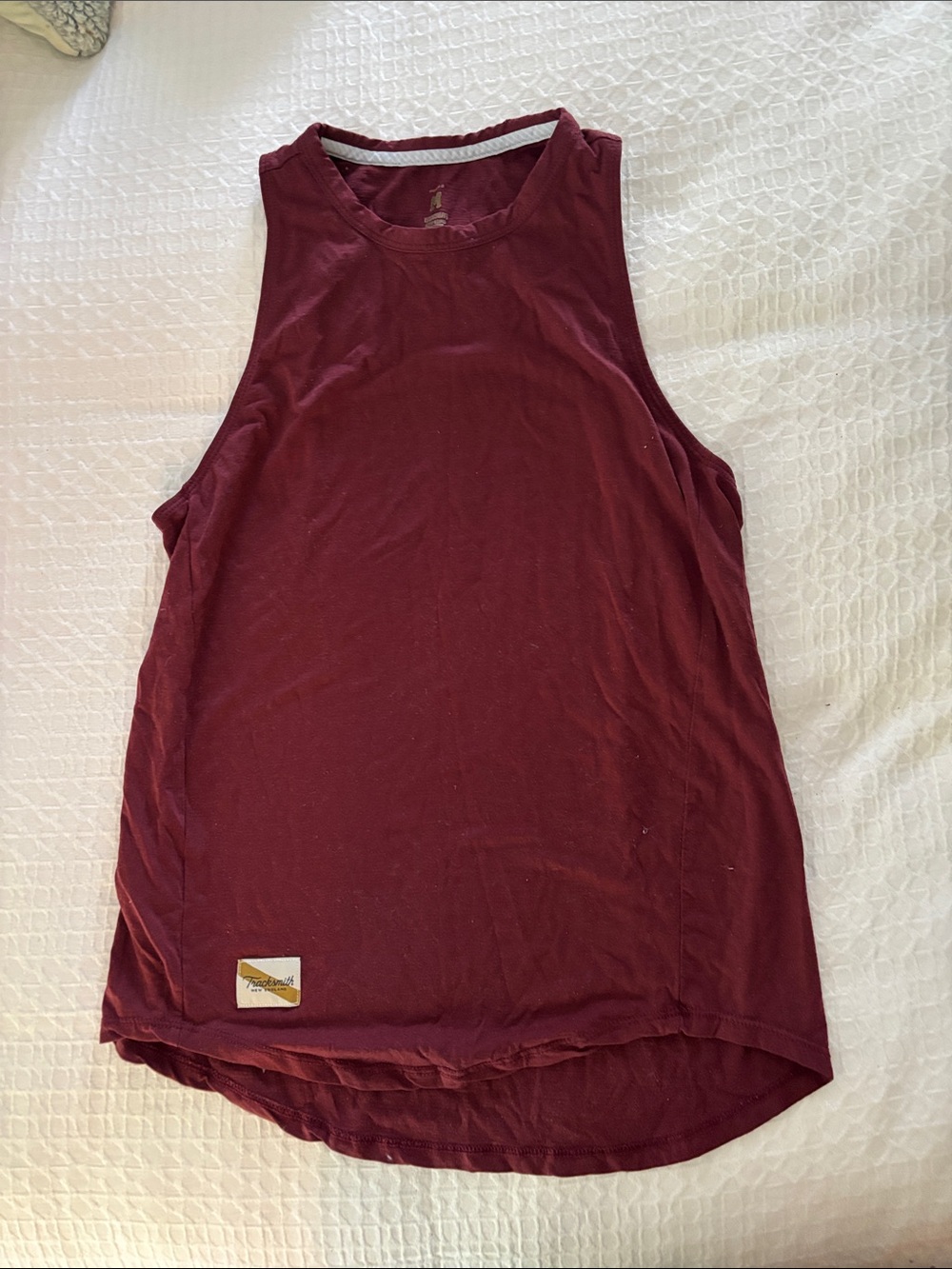 Tracksmith Women's Maroon Merino Tank Top M